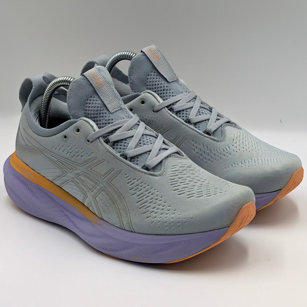 Asics Gel-Nimbus 25 Piedmont Grey Pure Silver Womens 9 UK 7 Running Shoes